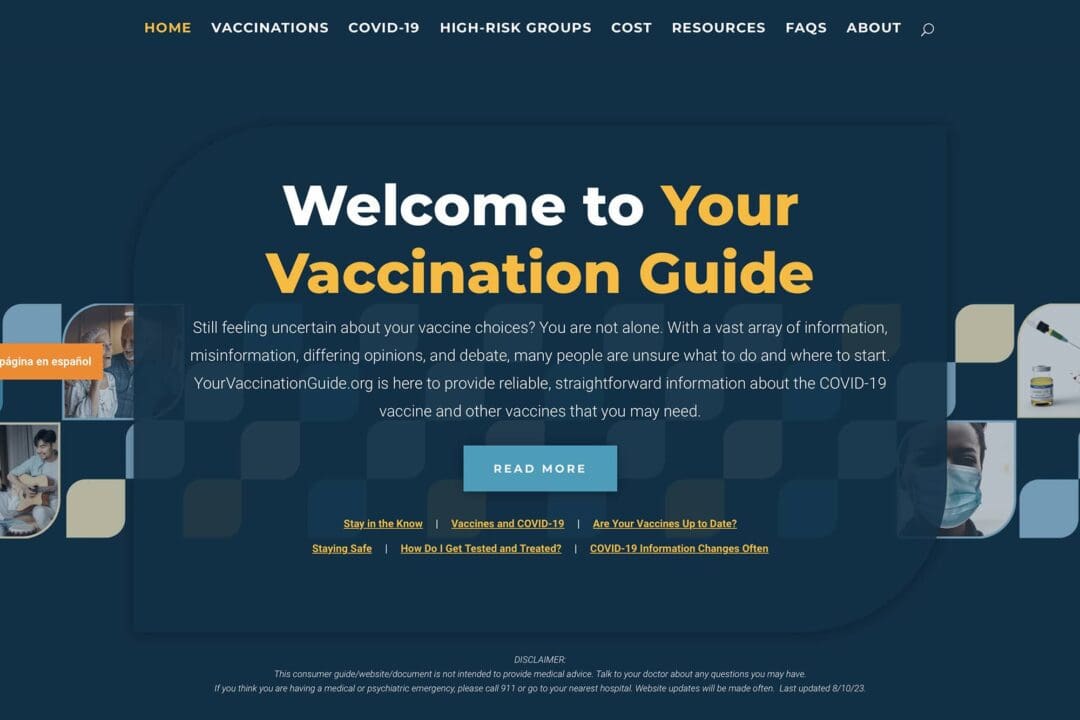 Your Vaccination Guide: Website (Mercenary Creative Group)